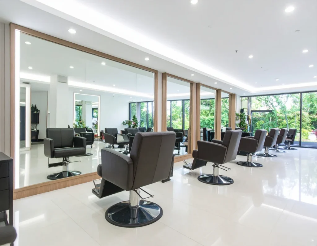 interior of modern professional salon suite